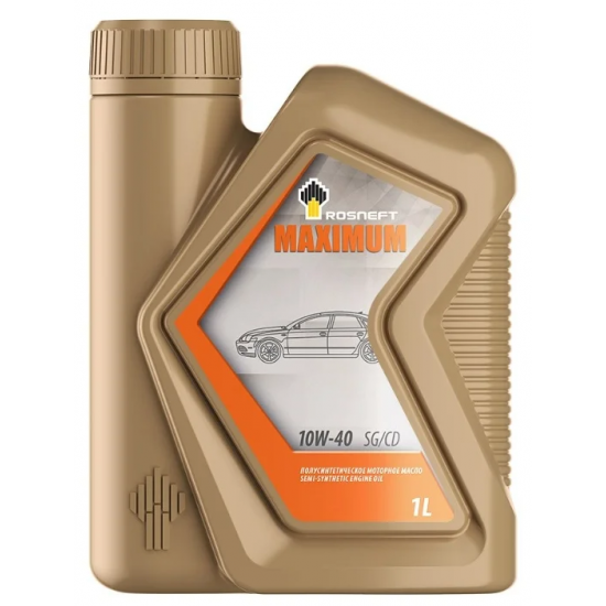 Масло моторное 10w40 1л РОСНЕФТЬ Maximum п/с